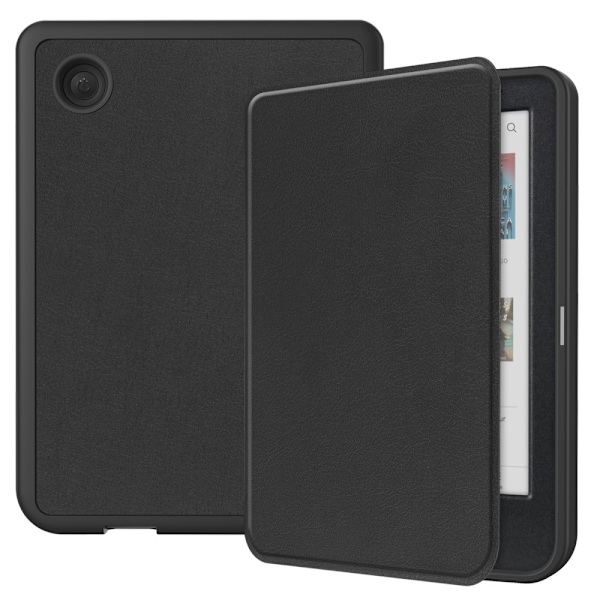 Kobo Clara Colour / Clara BW Kotelo PU Nahka + TPU E-Reader Suoja Black