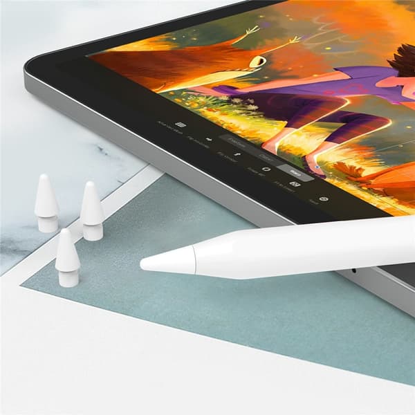 4 st. utbytesspetsar för Pencil Pro 1:a gen / USB-C / 2:a gen / 1:a gen Vit
