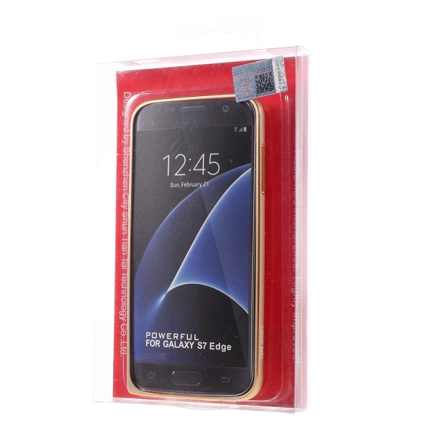 Samsung Galaxy S7 Edge LOVE MEI alumiinipuskuri kulta Gold