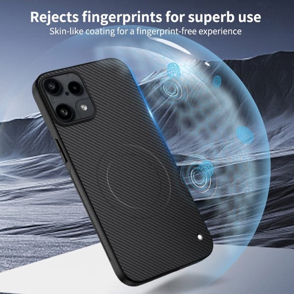 Cover til Nothing Phone (3a) Lite 5G WANLONFENG TQ Series magnetisk cover PC TPU Black