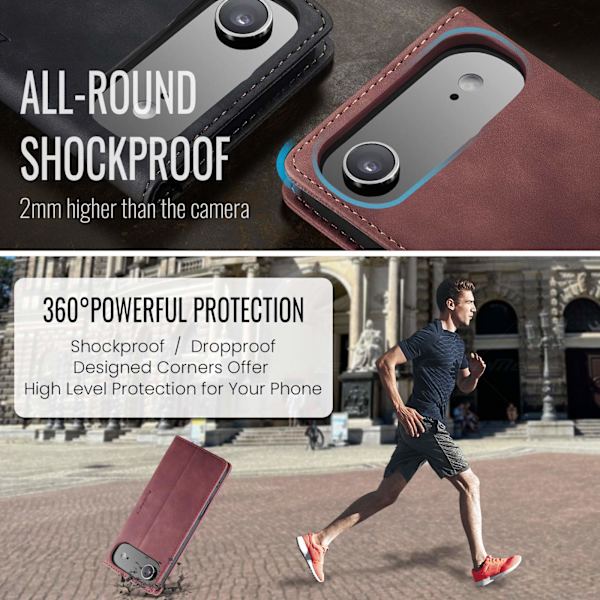 CASEME Lommebok-deksel Til iPhone Air Red