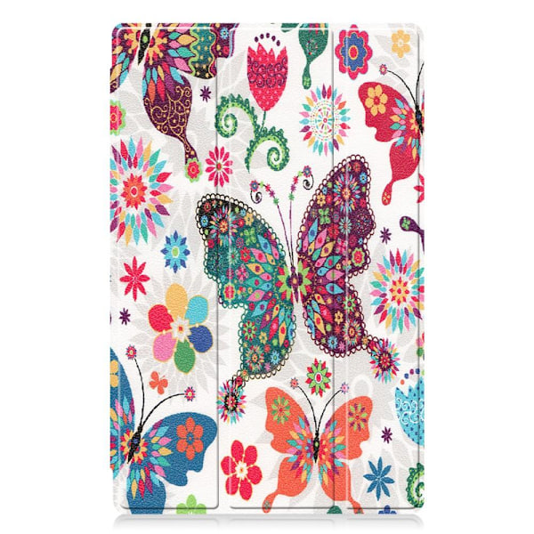 Kolminkertainen telinekotelo Lenovo Tab M10 HD Gen 2 - Butterfly Multicolor