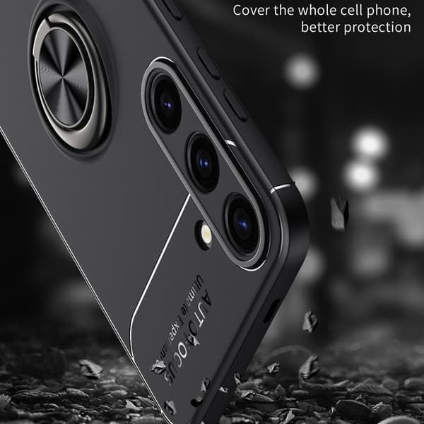 Fingerring Kickstand TPU Taske til Samsung Galaxy S24+ Black