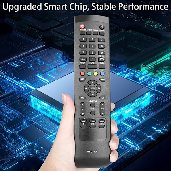 Fjernkontroll utskiftning for RM-C3195 for JVC TV Black