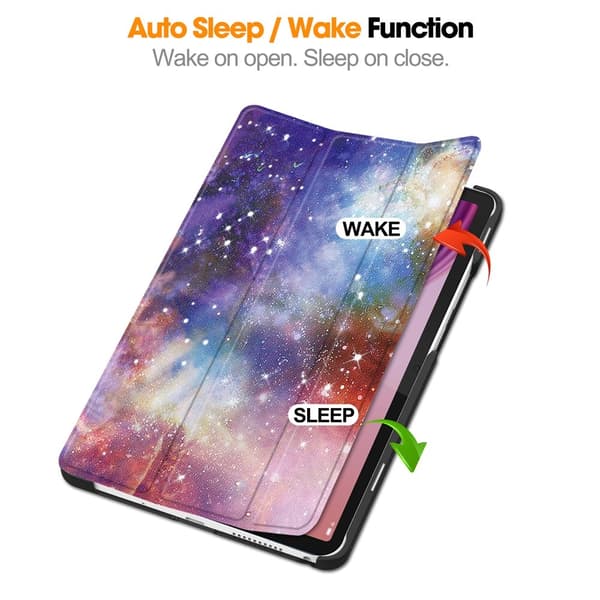 Tri-fold Veske til Lenovo Tab One - Galaxy Multicolor