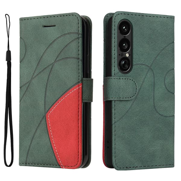 KT Lommebok-deksel til Sony Xperia 1 VII Green