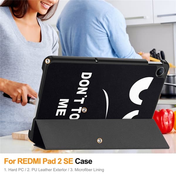 Til Xiaomi Redmi Pad 2 9.7 / Pad 2 SE Nettbrettdeksel Black