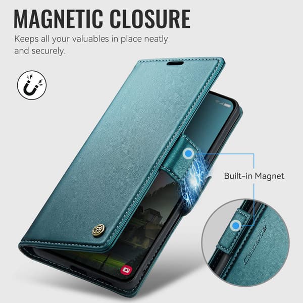 CASEME Til Xiaomi 17T Lommebokdeksel Green