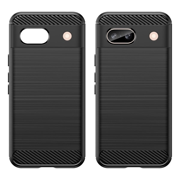 Karbon fiber Texture Skal TPU till Google Pixel 8a - Svart Svart