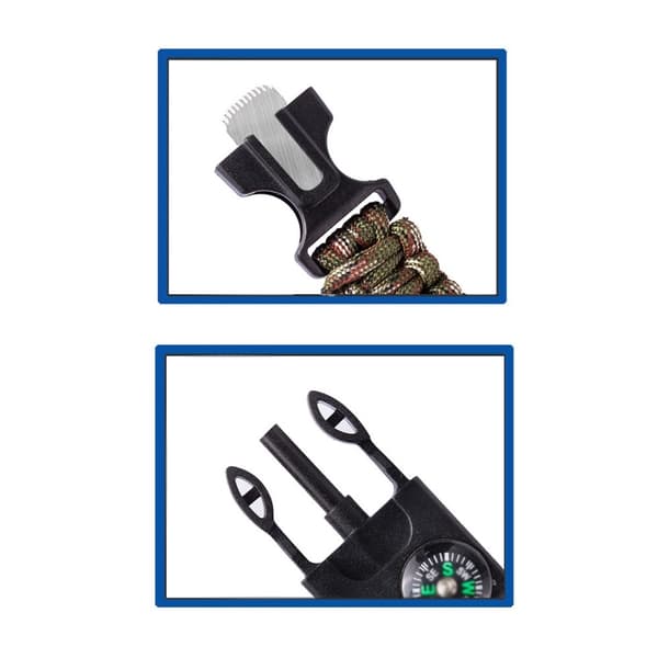 Överlevnadsarmband Survival Emergency Armband - Grön Kamouflage Grön one size