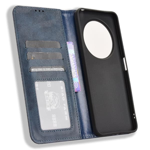 Til Xiaomi Redmi 14C Pung Stand Flip Telefonetui - Blå Blue