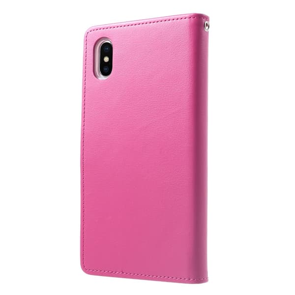 MERCURY GOOSPERY Rich Diary Lompakkokotelo iPhone XS Max - Rose