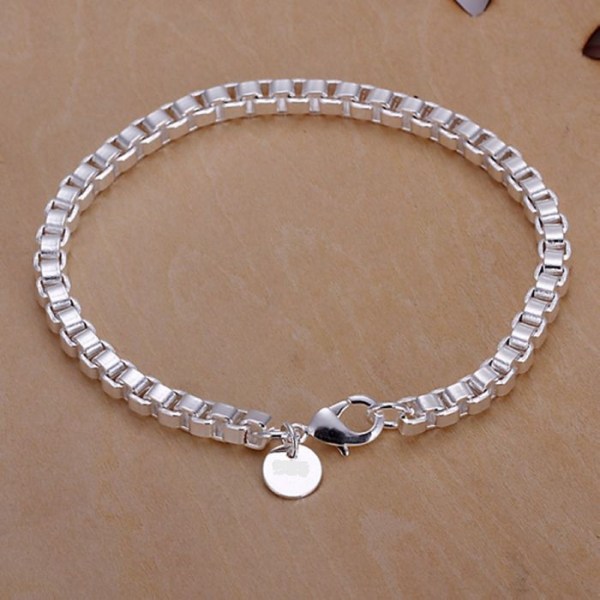 Vacker Armlänk Chain Hög Kvalité Silver