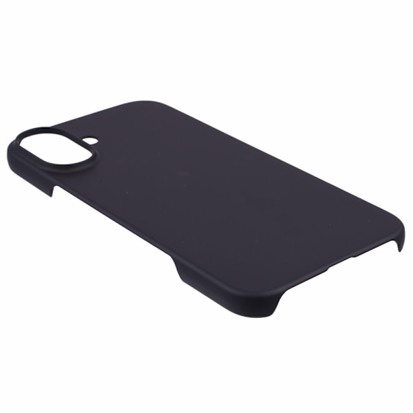 Fodral Skal för iPhone 16 Stötsäkert hårt Gummibelagt telefonskal Svart