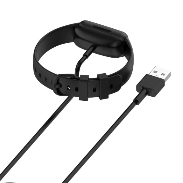 För Fitbit Inspire 3 USB Laddningskabel docka 1m Svart