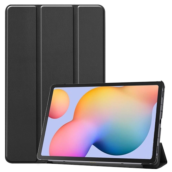 Kolminkertainen telinekotelo Samsung Galaxy Tab S6 Lite - Musta Black