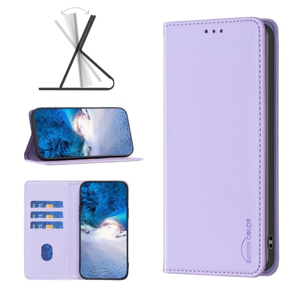 BINFEN COLOR Mobilfodral med Stativ till Google Pixel 11 Pro XL Lila