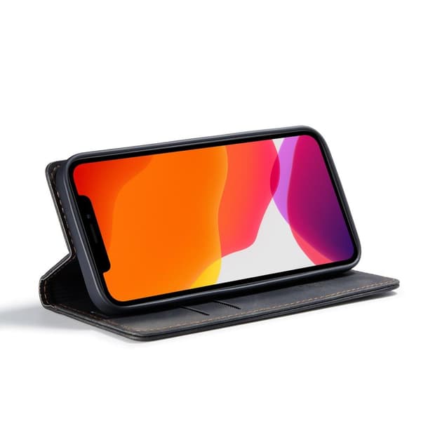 CASEME Retro Lompakkokotelo - iPhone 12 mini Black