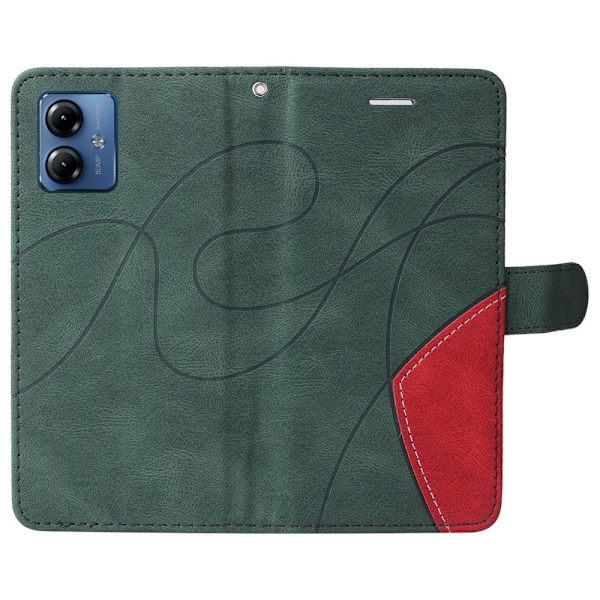 Til Motorola Moto G14 KT-serie-1 dobbeltfarve Green
