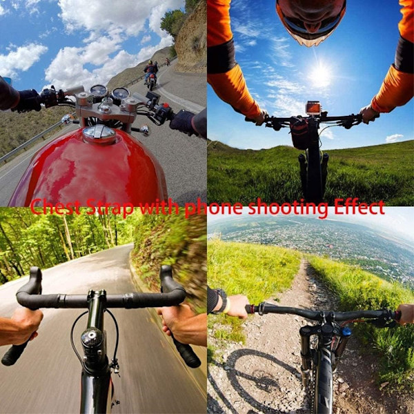 5-i-1 Action Camera Accessories Hovedstrop klemme osv. til GoPro Black