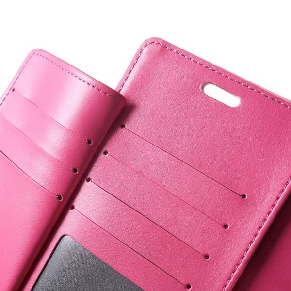 MERCURY GOOSPERY Rich Diary Lompakkokotelo iPhone XS Max - Vaaleanpunainen Pink