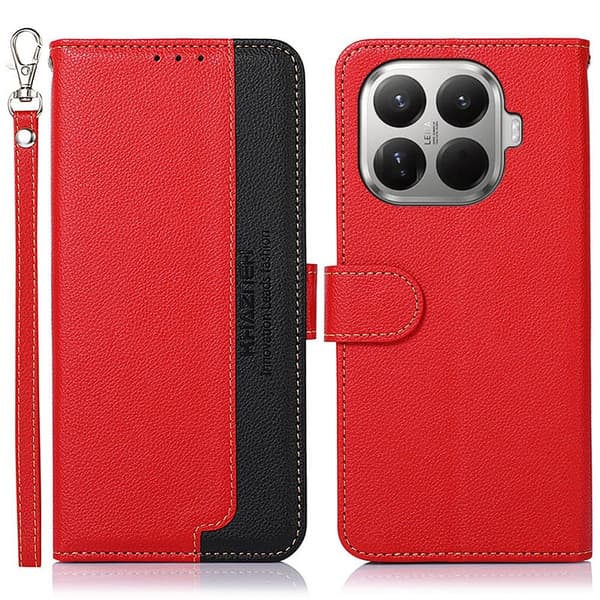 KHAZNEH Till Xiaomi 17T Pro Plånboksfodral Röd