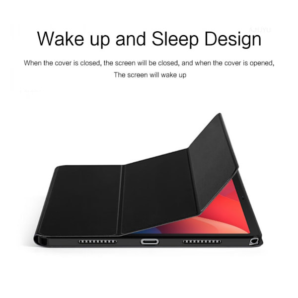 Tri - fold taske skal til Lenovo Tab M11 - Sort Black