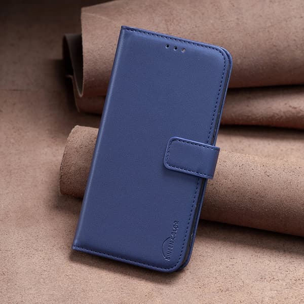 BINFEN COLOR Telefonlommebokdeksel til iPhone 18 Pro / 17 Pro Blue