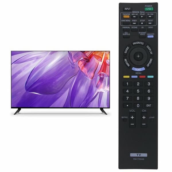 Fjärrkontroll Ersättning för RM-YD040 För Sony TV Svart