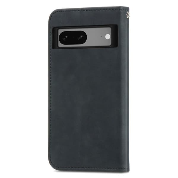 Google Pixel 7a telefoncover med kortspor tegnebog - sort Black