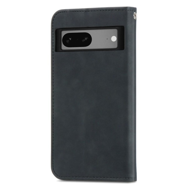 Google Pixel 7a Telefondeksel med kortspor Lommebok - Svart Black