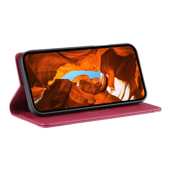 DIERFENG Puhelimen Lompakkokotelo Kulmalogolla Google Pixel 11 Pro XL:lle Red