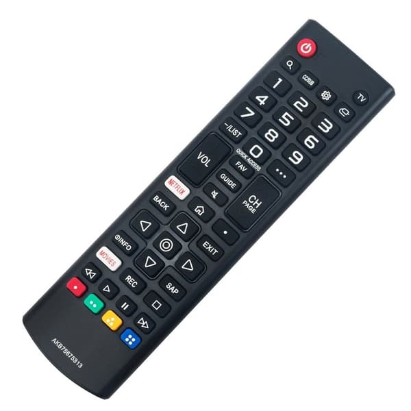 TV fjernkontroll Erstatning for AKB75675313 For LG TV Black