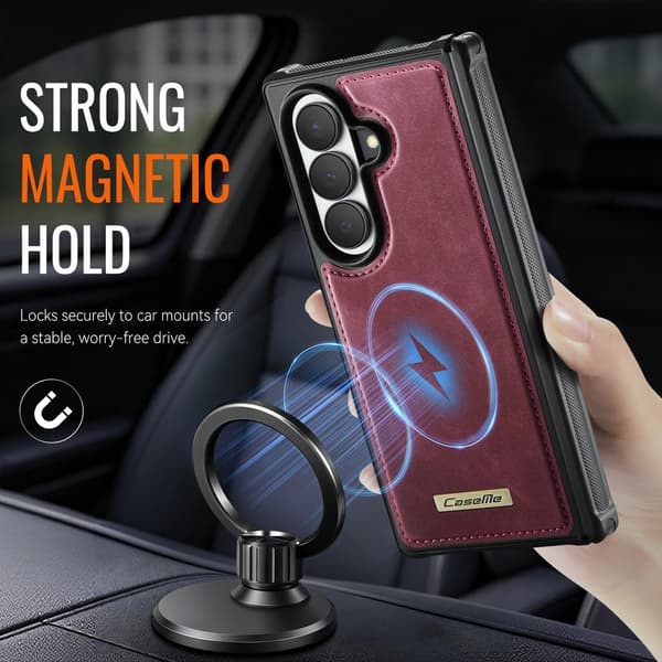 CASEME Magnetiskt telefonfodral till Samsung Galaxy Z Fold8 Ultra Röd