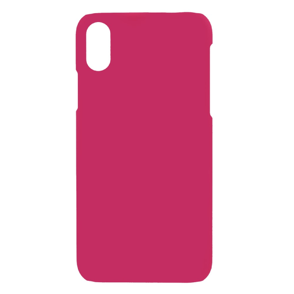 Gummibelagt plastik cover til iPhone X Red