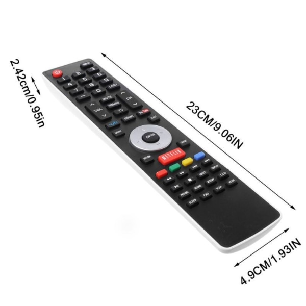 TV-fjernkontroll erstatning for Hisense EN-33926A EN-33925A Black