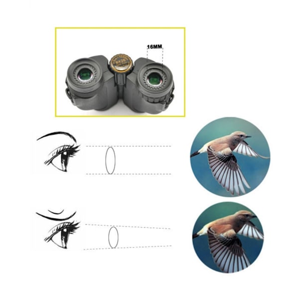 VISIONKING BAK4 Prisme kikkert Night Vision Vandtæt Teleskop Black
