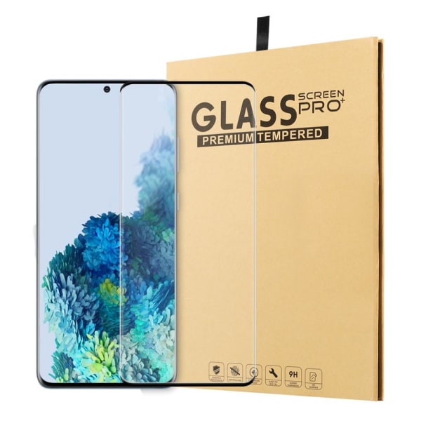 Samsung Galaxy S20 Heltäckande Härdat glas Transparent