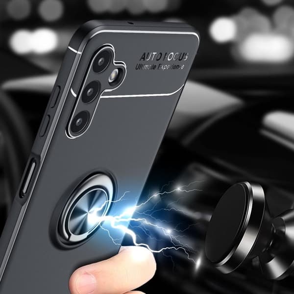 Fingerring Kickstand TPU Taske til Samsung Galaxy A13/A04s 4G Black