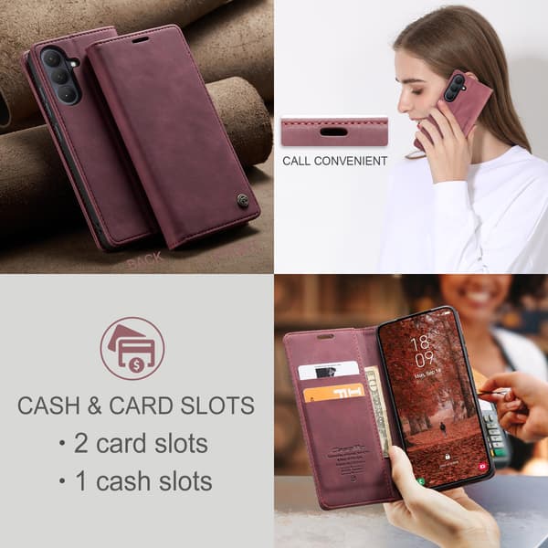CASEME Plånboksfodral Samsung Galaxy S26+ - Röd Röd