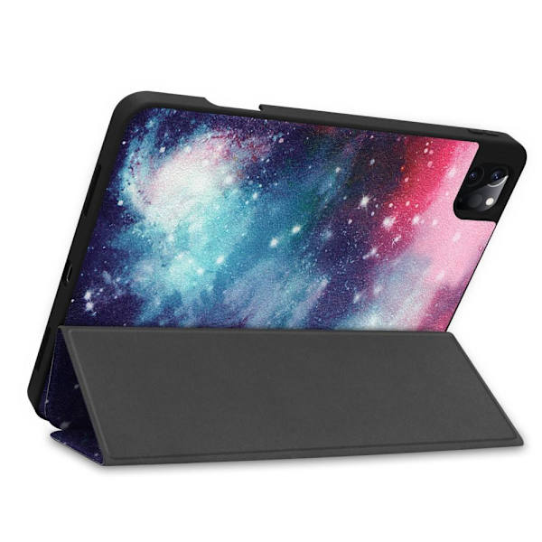 Tri-fold Stativ Tablettveske Deksel for iPad Pro 11 2021 - Rom Multicolor