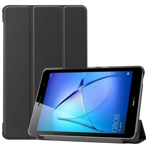 Tri - fold Stand Suojakuori - Huawei MatePad T8 - Musta Black