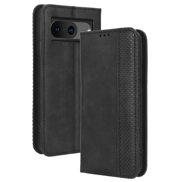 Lompakkoteline Käännettävä Puhelinkotelo Google Pixel 8 - Musta Black