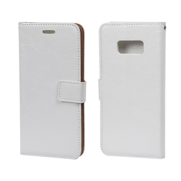 Samsung Galaxy S8 - 2 i 1  plånboksfodral / Skal - Vit White