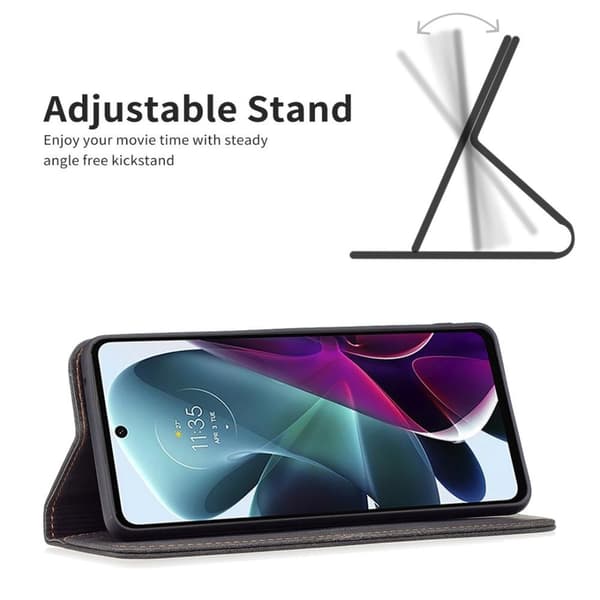 Wallet Stand Telefontaske til Motorola Edge 30 Pro - Sort Black