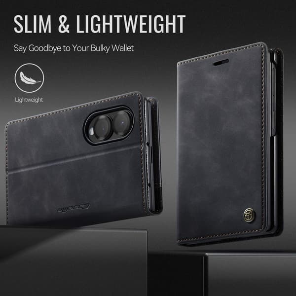 CASEME Telefonplånboksfodral till Samsung Galaxy Z Fold8 Svart