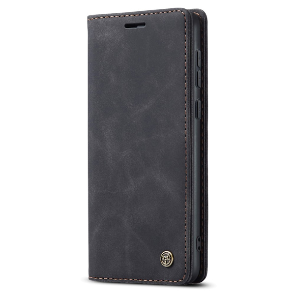 CASEME Retro Lompakkokotelo Samsung Galaxy A35 - Musta Black