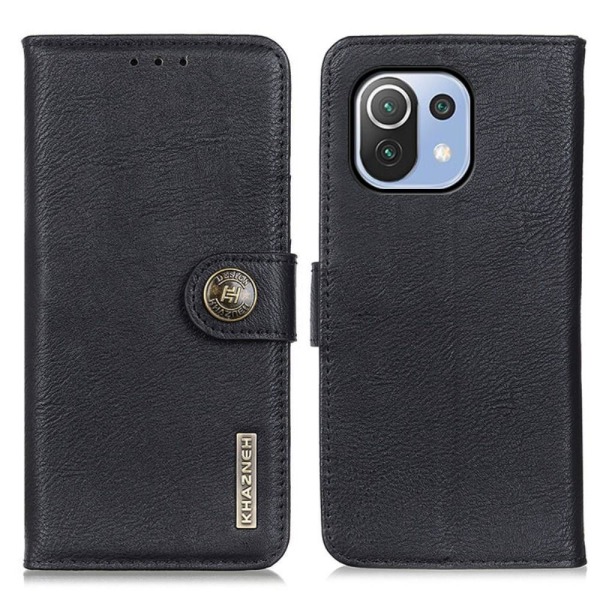 KHAZNEH Wallet Stand Case til Xiaomi Mi 11 Lite - Sort Black