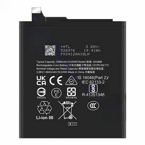 Batteri til Google Pixel 9 Pro XL 3,89V 5060mAh Li-Polymer GH2MB Black
