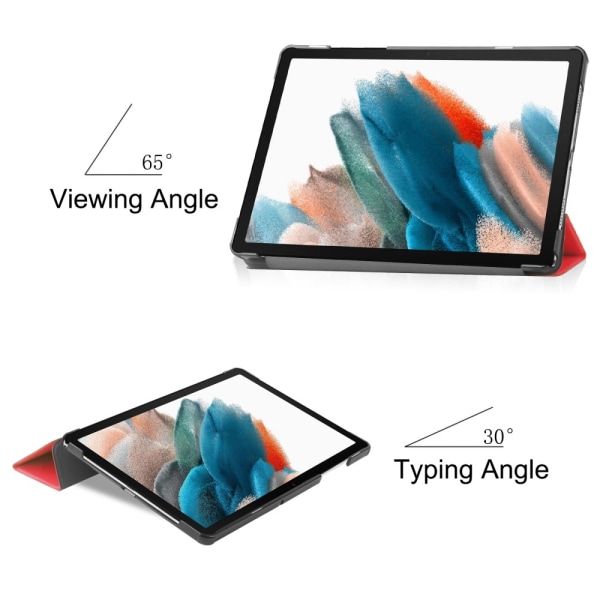Trifoldet stativetui til Samsung Galaxy Tab A9 8.7" Red